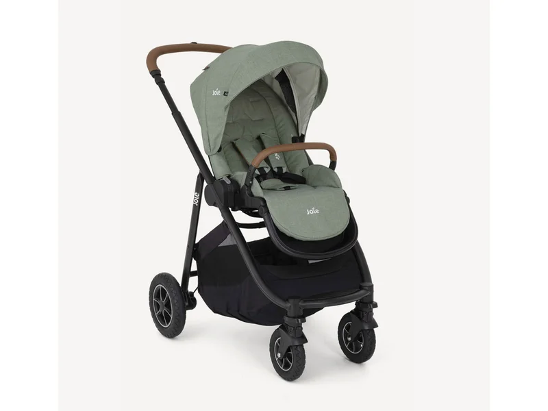 Joie Versatrax all-terrain pushchair in sage green with air-filled tyres